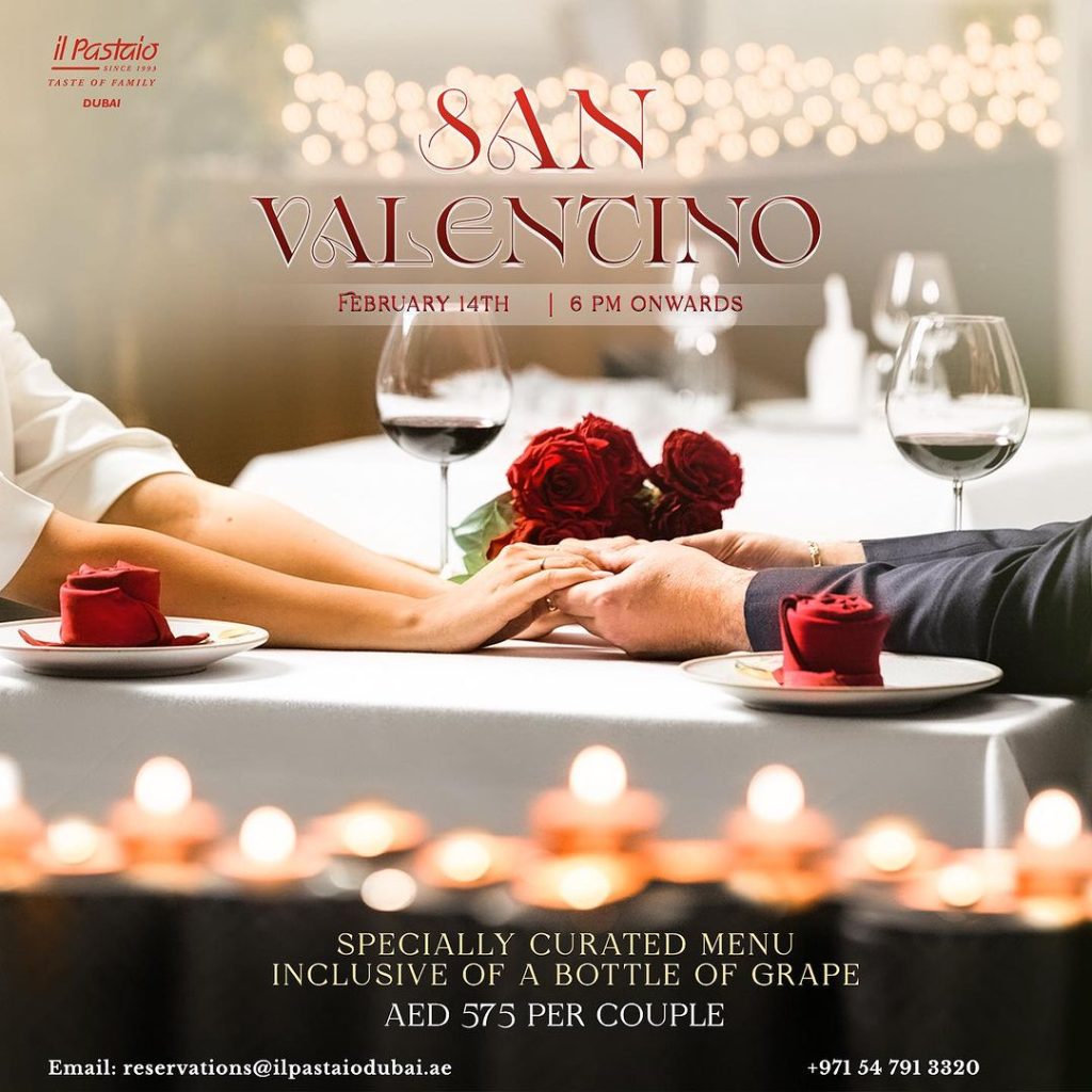 il Pastaio’s Valentine’s Day Menu Unveiled