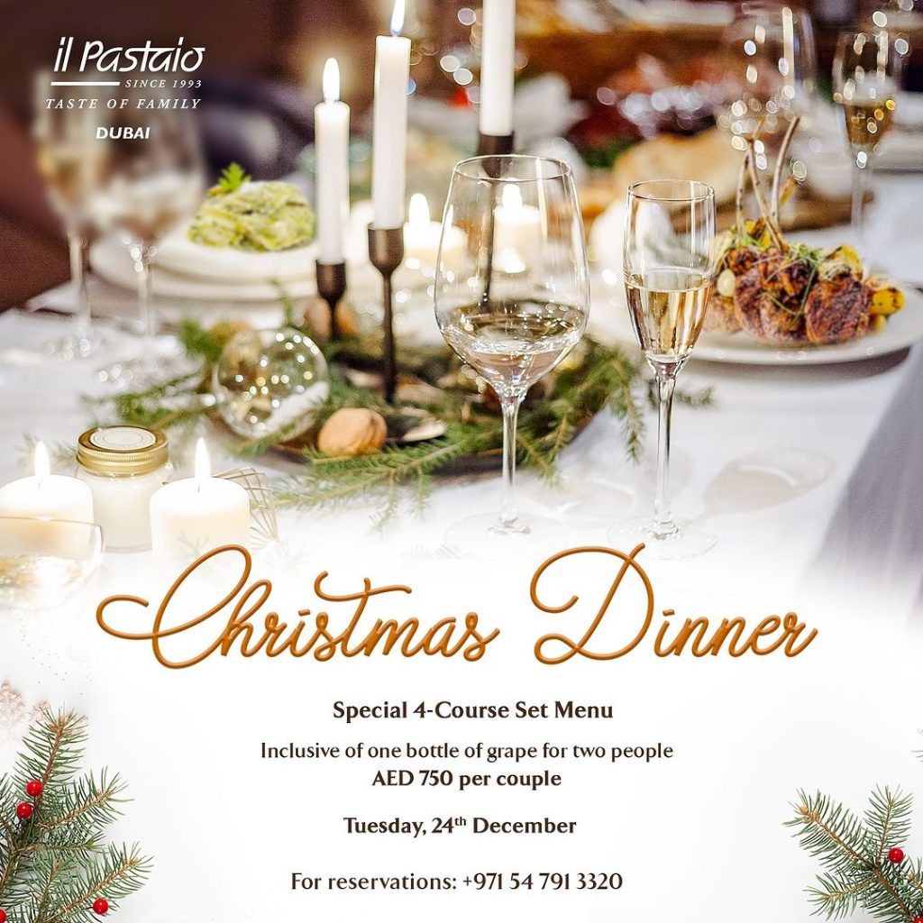 Plan Your Perfect Christmas Eve Dinner in Dubai at il Pastaio
